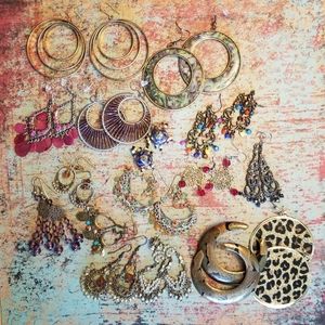 Boho Hippie Earring Lot